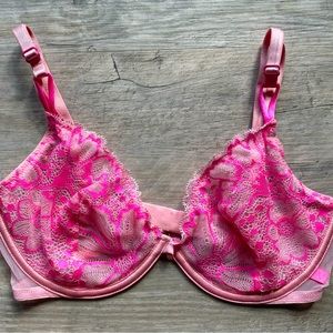 Victoria’s Secret Unlined Lace T-Shirt Demi Bra